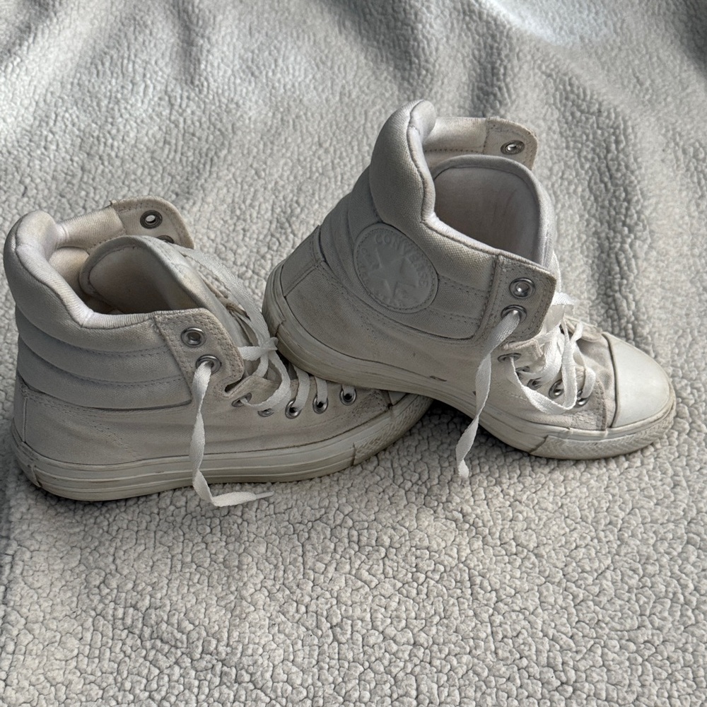 Converse Off-White High-Top Sneakers